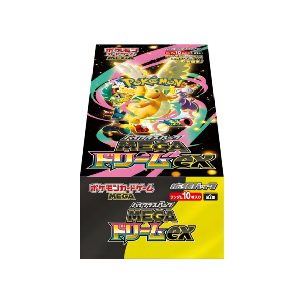 Caja Sellada Pokémon TCG Mega Dream EX Edición Japonesa. Incluye cartas promo de Mega Gengar Shiny y Mega Charizard X.