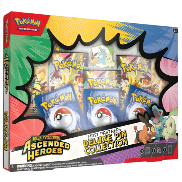 Caja Deluxe Pin Collection First Partners con iniciales.