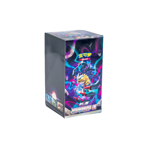 Caja Booster Box Pokémon con ilustración de Giratina origen edición china, cartas coleccionables originales en Venezuela.
