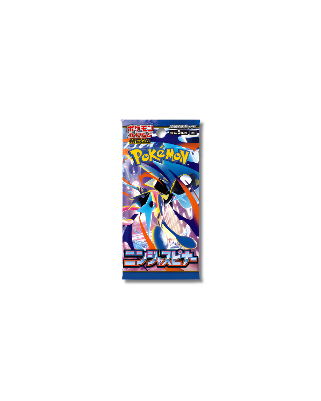 Sobre individual de cartas Pokémon Ninja Spinner en japonés.
