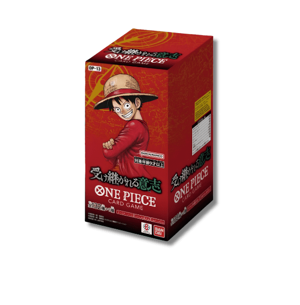 Caja sellada Booster Box One Piece Card Game OP-13 versión japonesa vista frontal.