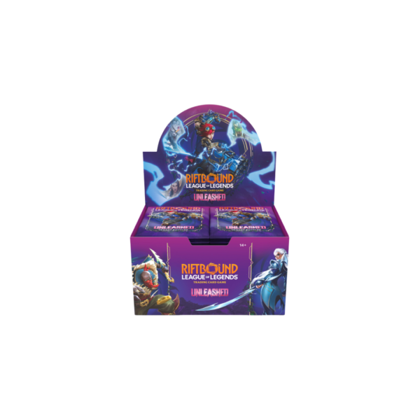 Caja sellada Booster Box Riftbound League of Legends TCG expansión Unleashed.