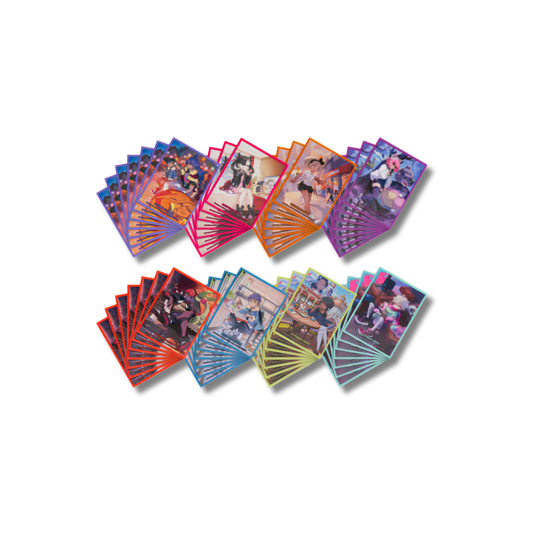Protectores de cartas fundas sleeves Pokémon TCG Entrenadores accesorios Hobby Zone Venezuela.
