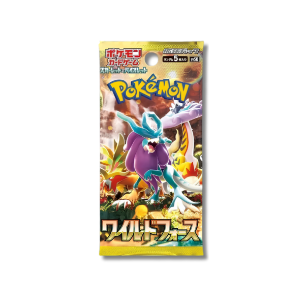 Sobre individual sellado booster pack Pokémon TCG Wild Force sv5K japonesa Hobby Zone Venezuela.