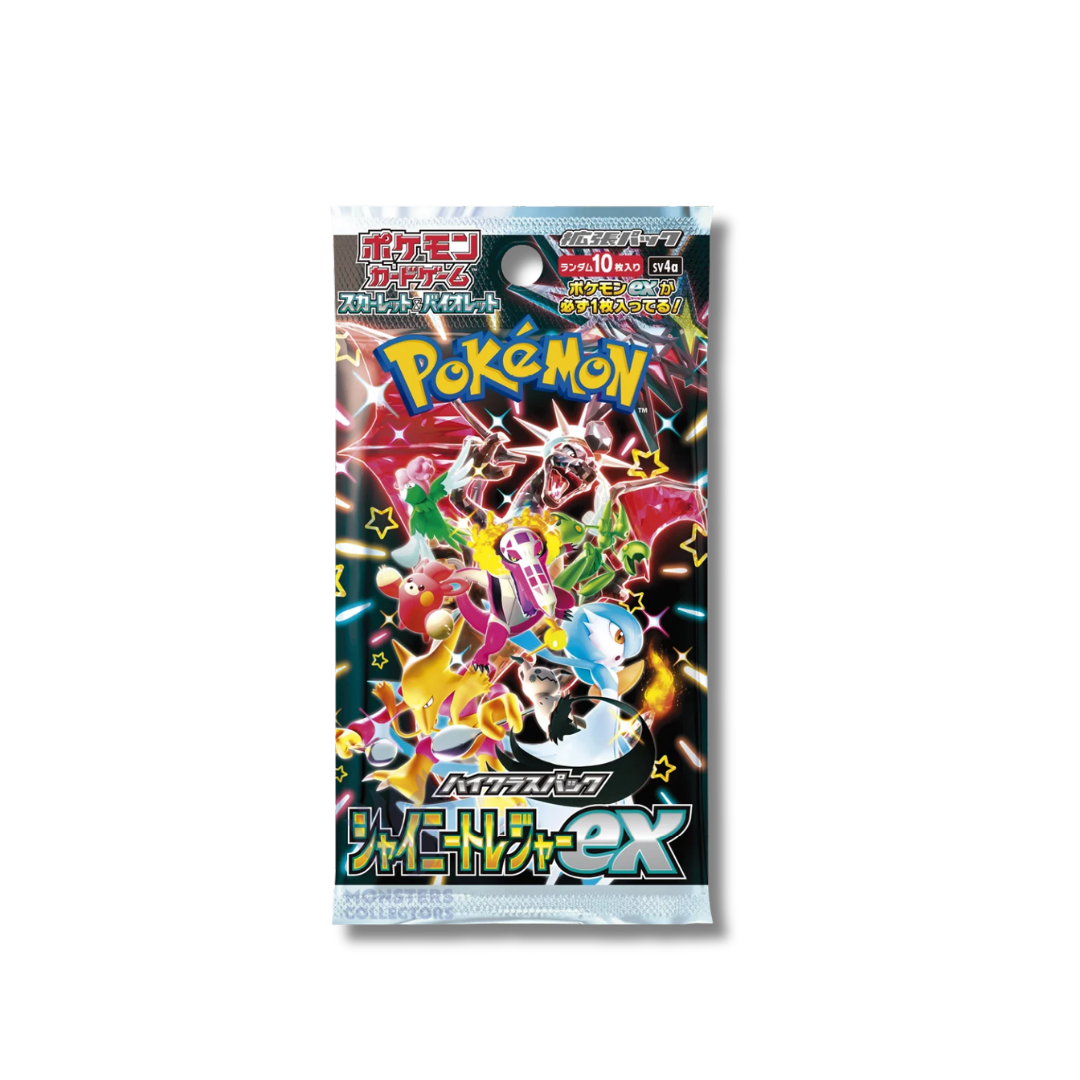 Sobre individual sellado booster pack Pok茅mon TCG Shiny Treasure ex sv4a japonesa cartas brillantes Venezuela.