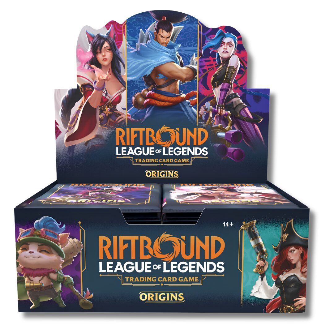 Caja sellada Booster Box Riftbound League of Legends TCG expansión Origins.