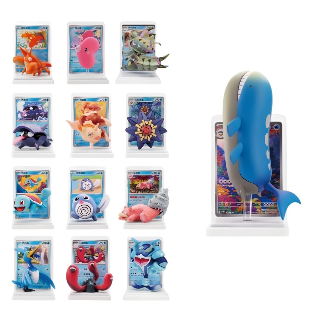 Caja sorpresa Blind Box figura y carta Pokémon Ecosistema Acuático versión china.