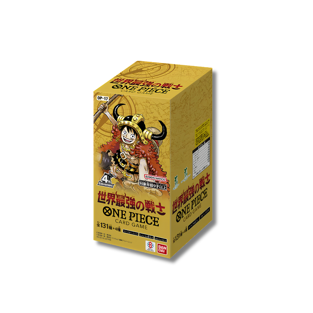 Caja sellada Booster Box One Piece Card Game OP-17 The Strongest Warrior versión japonesa.
