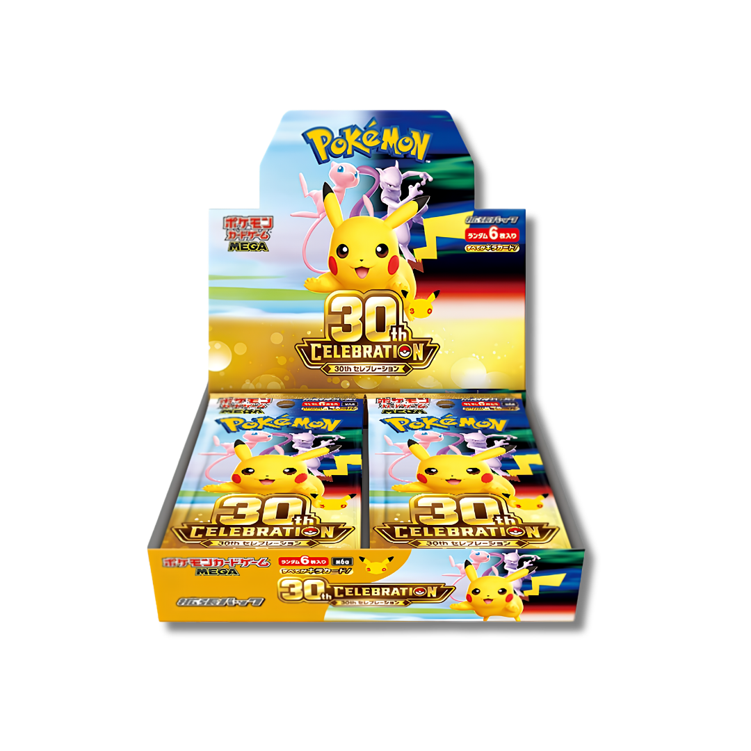 Caja sellada Booster Box Pokémon TCG 30th Celebration aniversario versión japonesa.