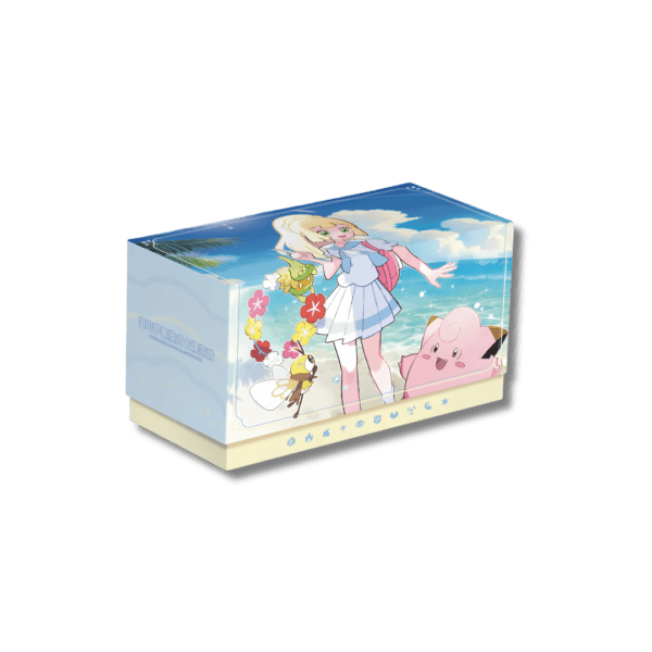Caja de almacenamiento Pokémon TCG Lylia y Clefairy versión china.